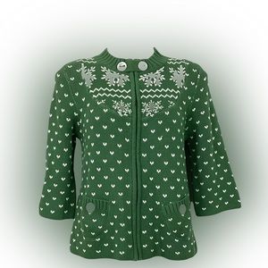 NWT- CG zip front cardigan